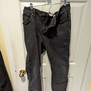 Duer slim black jeans in 36x32